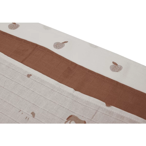 Jollein 3-Pack Burp Cloth Hydrophill 70x70 Cm Boerderij 5 Jollein 3-Pack Burp Cloth Hydrophill 70x70 Cm Boerderij - Afbeelding 5
