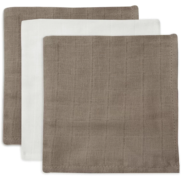 Jollein Burp Cloth Bamboo Muslin 3-Pack Biscuit/Ivory 1 Jollein Burp Cloth Bamboo Muslin 3-Pack Biscuit/Ivory