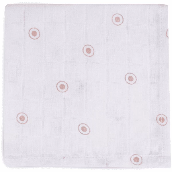 Jollein Burp Cloth Muslin 2 Pack Paisley Halo Rosewood 3 Jollein Burp Cloth Muslin 2 Pack Paisley Halo Rosewood - Afbeelding 3