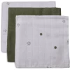 Jollein Burp Cloth Muslin 3-Pack Stargaze Leaf Green