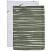 Jollein Flanellen Mousseline 2-pack Stripe Olive Blad Green