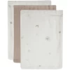 Jollein Flanellen Mousseline 3-Pack Stargaze Biscuit