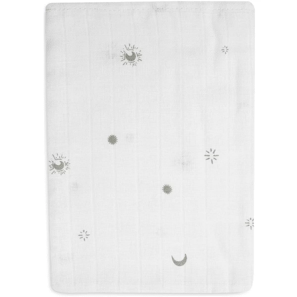 Jollein Flanellen Mousseline 3-Pack Stargaze Leaf Green 5 Jollein Flanellen Mousseline 3-Pack Stargaze Leaf Green - Afbeelding 5