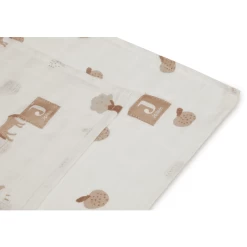 Jollein Gaasdeken Mousseline 115x115cm 2-Pack Boerderij -Babyverzorging Deals jollein gaasdeken mousseline 115x115cm 2 pack boerderij a385476 3