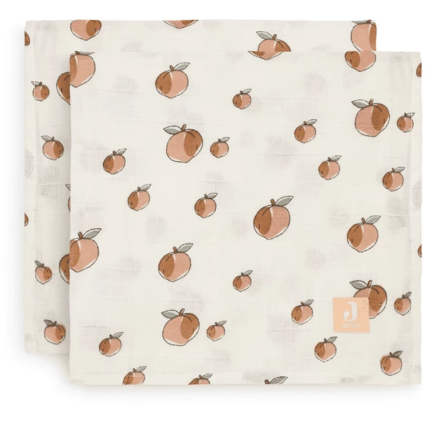 Jollein Gaasluiers 2-pack Peach 115 X 115 Cm 4 Jollein Gaasluiers 2-pack Peach 115 X 115 Cm - Afbeelding 4