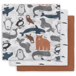 Jollein Gaasluiers 3-pack Polar 70x70cm -Babyverzorging Deals jollein gaasluiers 3 pack polar 70x70cm a300230 4