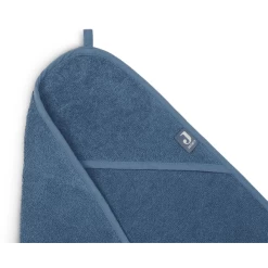 Jollein Hooded Towel Badstof Jeans Blauw 75 X 75 Cm -Babyverzorging Deals jollein hooded towel badstof jeans blauw 75 x 75 cm a325736 2