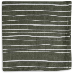 Jollein Keukendoekje Mousseline 2-pack Stripe Olive Leaf Green -Babyverzorging Deals jollein keukendoekje mousseline 2 pack stripe olive leaf green a385590 2