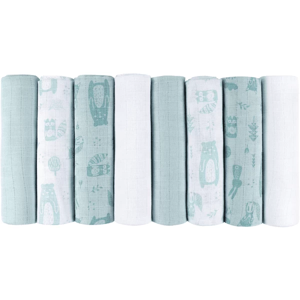 Kindsgard Hydrofiele Doeken Bovbov 8-pack Blauw 2 Kindsgard Hydrofiele Doeken Bovbov 8-pack Blauw - Afbeelding 2