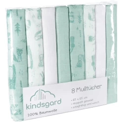 Kindsgard Hydrofiele Doeken Bovbov 8-pack Mint