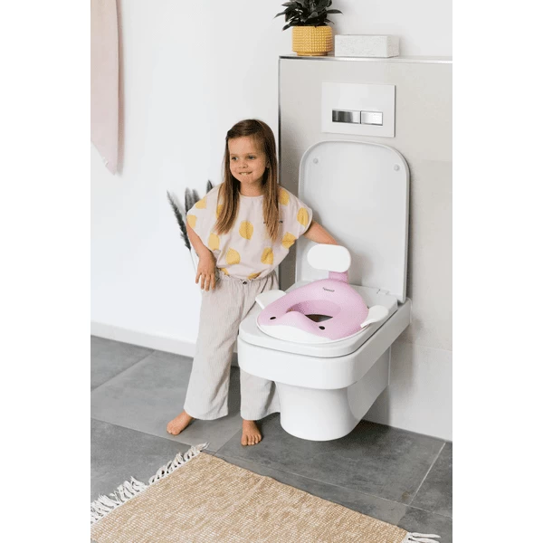 KINDSGUT Toiletbevestiging Walvis Licht Roze 2 KINDSGUT Toiletbevestiging Walvis Licht Roze - Afbeelding 2