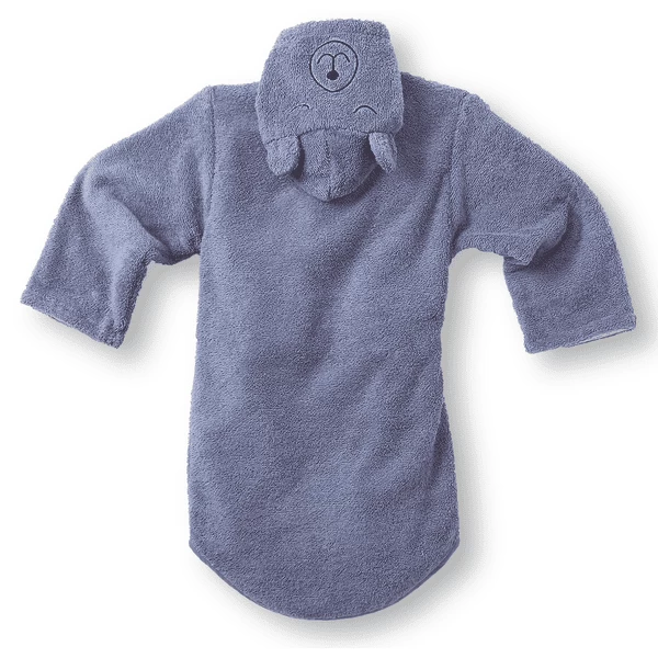 LITTLE Badjas Beer Blauw 2 LITTLE Badjas Beer Blauw - Afbeelding 2