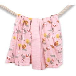 LITTLE Gaasluiers 3-pack Bosdieren Powder Rose -Babyverzorging Deals little gaasluiers 3 pack bosdieren powder rose a329241 3