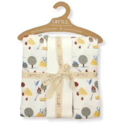LITTLE Molle Doeken 3-pack Biologisch Tuinzicht Uit White -Babyverzorging Deals little molle doeken 3 pack biologisch tuinzicht uit white a329263 2