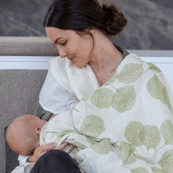 Lullaby Planet Mousseline Zwaddle 120x120cm - Lake Green 2 Lullaby Planet Mousseline Zwaddle 120x120cm - Lake Green - Afbeelding 2