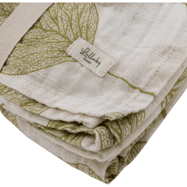 Lullaby Planet Mousseline Zwaddle 120x120cm - Lake Green 4 Lullaby Planet Mousseline Zwaddle 120x120cm - Lake Green - Afbeelding 4