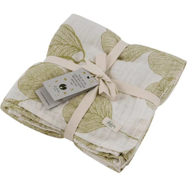 Lullaby Planet Mousseline Zwaddle 120x120cm - Lake Green 5 Lullaby Planet Mousseline Zwaddle 120x120cm - Lake Green - Afbeelding 5