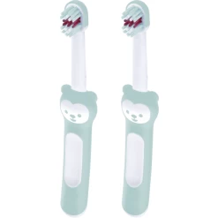 MAM Babyborstel 6+ Mon., 2 Stuks, Turkoois -Babyverzorging Deals mam babyborstel 6 mon 2 stuks turkoois a383322 3