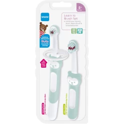 MAM Tandenborstelset Leren Poetsen 5+ Maanden, Turkoois -Babyverzorging Deals mam tandenborstelset leren poetsen 5 maanden turkoois a383324 2