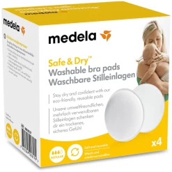 MEDELA Borstkompressen Wasbaar 4 Stuk -Babyverzorging Deals medela borstkompressen wasbaar 4 stuk a001129 3
