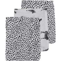 Meyco 3-Pack Washandjes Zebra Dier Cheetah -Babyverzorging Deals meyco 3 pack washandjes zebra dier cheetah a363808 4