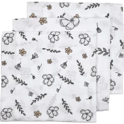 Meyco Gaasluiers 3-pack Floral 70 X 70 Cm