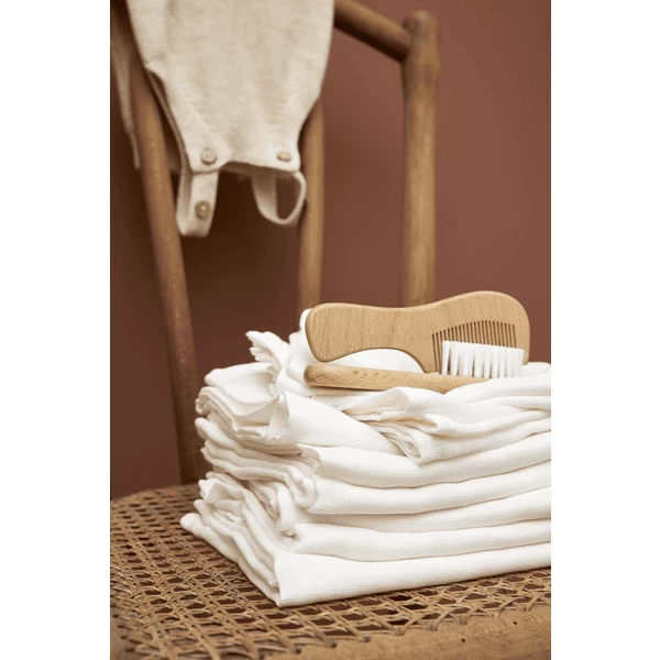 Meyco Muslin Gauze Luiers Set Van 6 Uit White 3 Meyco Muslin Gauze Luiers Set Van 6 Uit White - Afbeelding 3