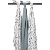 Meyco Swaddles 3-pack Animal/ Stone Green 120x120 Cm