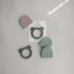 Mushie Bijtring Regenboog, Cambridge Blauw -Babyverzorging Deals mushie bijtring regenboog cambridge blauw a399273 4