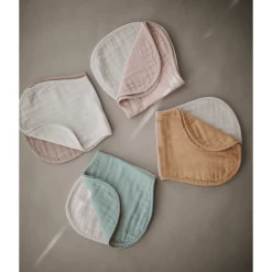 Mushie Burp Doek Mousseline Koffer Yellow /Mist 2-pack -Babyverzorging Deals mushie burp doek mousseline koffer yellow mist 2 pack a401195 4