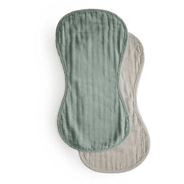 Mushie Burp Doekje Mousseline Roman Green /Mist 2-pack 5 Mushie Burp Doekje Mousseline Roman Green /Mist 2-pack - Afbeelding 5