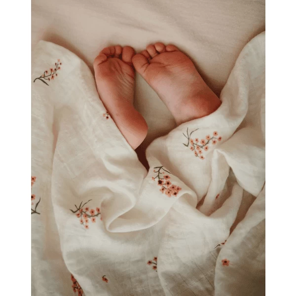 Mushie Musslintowels 3-pack Flower 5 Mushie Musslintowels 3-pack Flower - Afbeelding 5