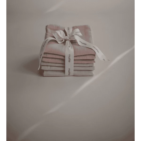 Mushie Musslintowls 3-pack Blush 2 Mushie Musslintowls 3-pack Blush - Afbeelding 2