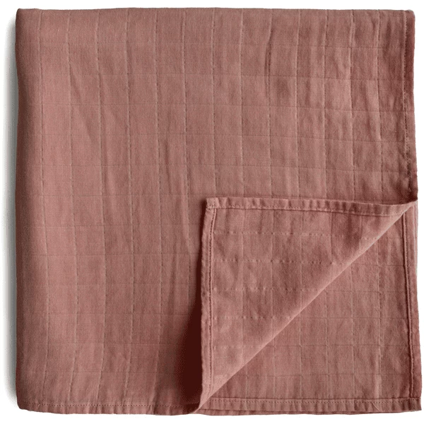 Mushie Omslagdoek Muslin Cedar 120 X120 Cm 3 Mushie Omslagdoek Muslin Cedar 120 X120 Cm - Afbeelding 3