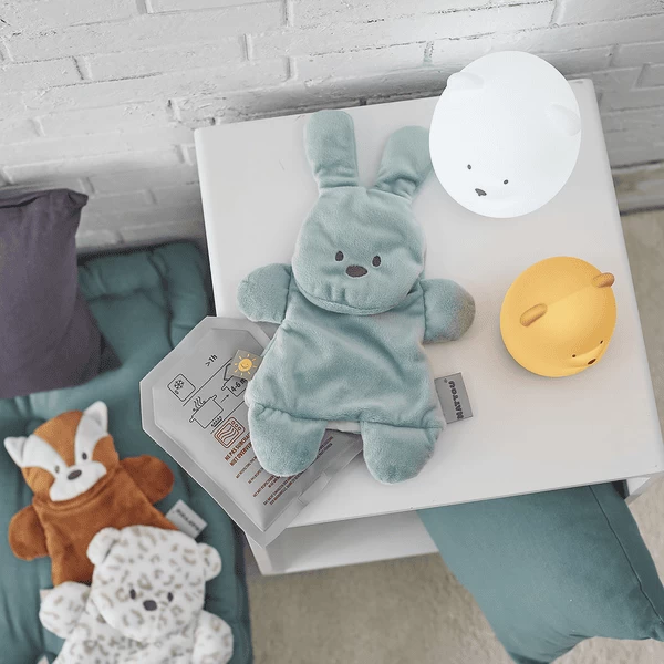 Nattou Buddiezzz Doudou + Gel Pack Bunny Groen 2 Nattou Buddiezzz Doudou + Gel Pack Bunny Groen - Afbeelding 2