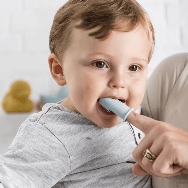 Nattou Set Van 2 Babytandenborstels Blauw 3 Nattou Set Van 2 Babytandenborstels Blauw - Afbeelding 3