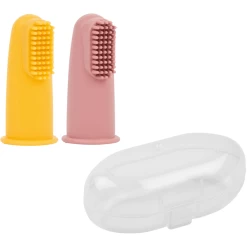 Nattou Set Van 2 Babytandenborstels Oker & Roze 6 Nattou Set Van 2 Babytandenborstels Oker & Roze -Babyverzorging Deals nattou set van 2 babytandenborstels oker amp roze a380932 2