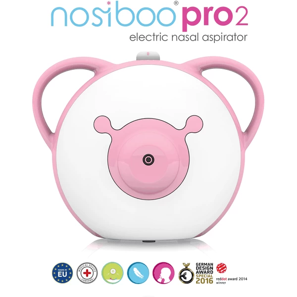 Nosiboo ® Elektrische Neusafzuiger Pro2, Roze 3 Nosiboo ® Elektrische Neusafzuiger Pro2, Roze - Afbeelding 3