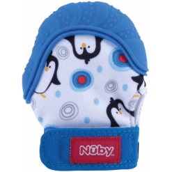 Nuby Nûby Bijthandje Happy Hands In Blauw -Babyverzorging Deals nuby bijthandje happy hands in blauw a310366 3