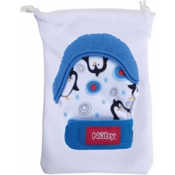 Nuby Nûby Bijthandje Happy Hands In Blauw -Babyverzorging Deals nuby bijthandje happy hands in blauw a310366 4