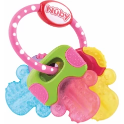 Nuby Nûby Bijtring Met Ijsgel "Key" In Roze -Babyverzorging Deals nuby bijtring met ijsgel key in roze a310460 2
