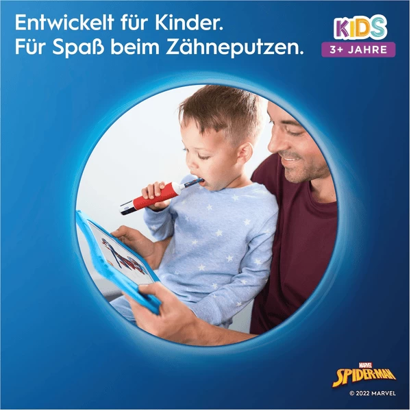 Oral B Oral-B Elektrische Tandenborstel, Vitality 100 Kids, Spider Man 2 Oral B Oral-B Elektrische Tandenborstel, Vitality 100 Kids, Spider Man - Afbeelding 2