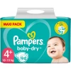 Pampers® Pampers Baby Dry, Gr.4+ Maxi Plus, 10-15kg, Maxi Pack (1x 94 Luiers)