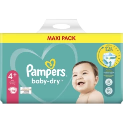 Pampers® Pampers Baby Dry, Gr.4+ Maxi Plus, 10-15kg, Maxi Pack (1x 94 Luiers) -Babyverzorging Deals pampers baby dry gr 4 maxi plus 10 15kg maxi pack 1x 94 luiers a342440 3
