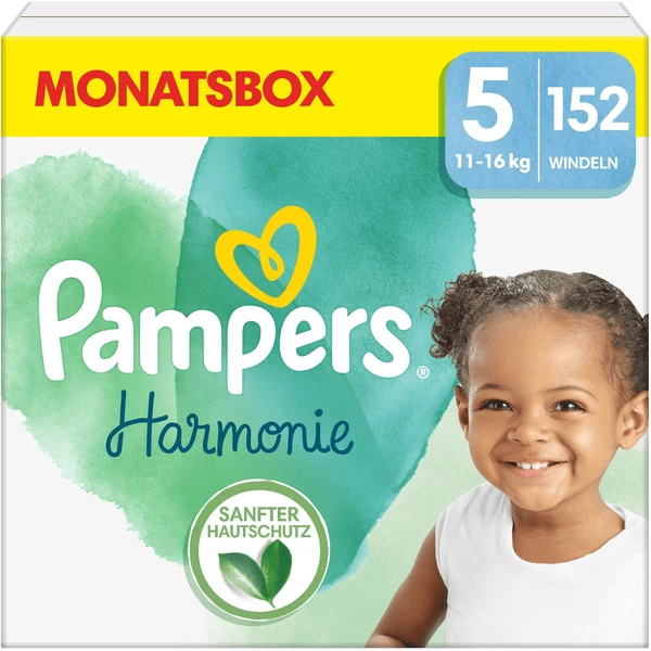 Pampers® Pampers Harmonie Maat 5, 11-16 Kg, Maandbox (1x152 Luiers) 1 Pampers® Pampers Harmonie Maat 5, 11-16 Kg, Maandbox (1x152 Luiers)