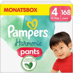 Pampers® Pampers Harmonie Pants Maat 4, 9-15 Kg, Maandbox (1x168 Luiers)