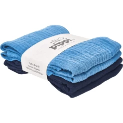 Pippi Mousseline Doeken 4-pack Donkerblauw