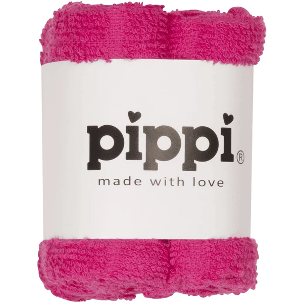 Pippi Washandjes 4-pack Roze 2 Pippi Washandjes 4-pack Roze - Afbeelding 2