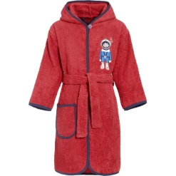 Playshoes Badstof Badjas Duiker Rood