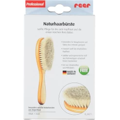 REER HAARBORSTEL ECHT HAAR Klein (81165) -Babyverzorging Deals reer haarborstel echt haar klein 81165 a007930 4